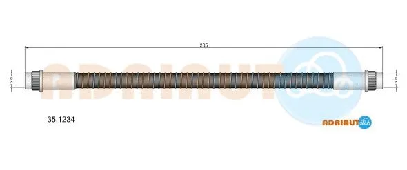 Flexible de frein ADRIAUTO 35.1234