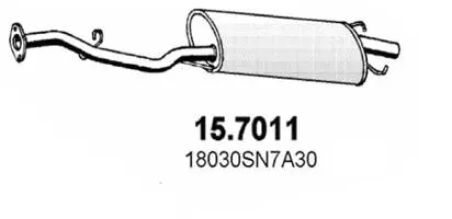 Silencieux arrière ASSO 15.7011