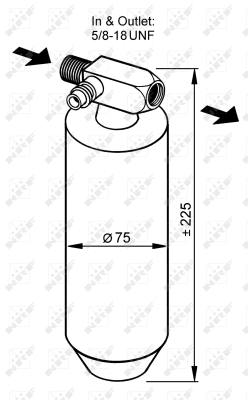 Filtre déshydratant, climatisation NRF 33079