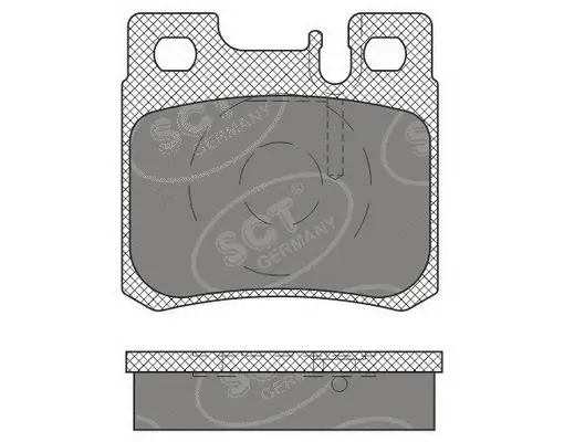 Kit de plaquettes de frein, frein à disque SCT - MANNOL SP 660 PR