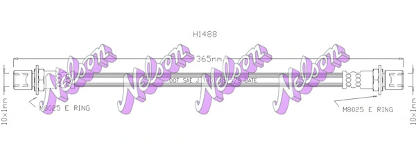 Flexible de frein KAWE H1488