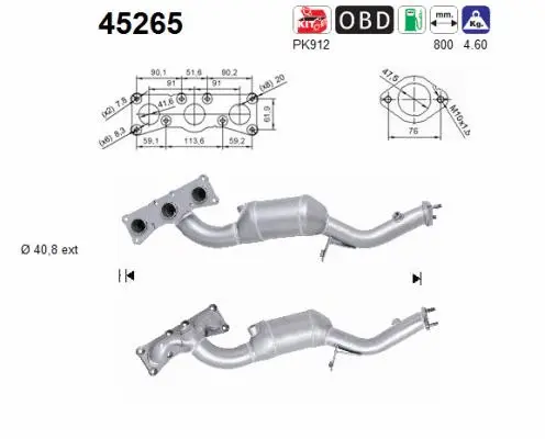 Catalyseur AS 45265