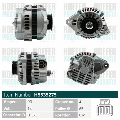 Alternateur HOFFER H5535275