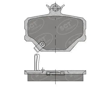 Kit de plaquettes de frein, frein à disque SCT - MANNOL SP 405 PR