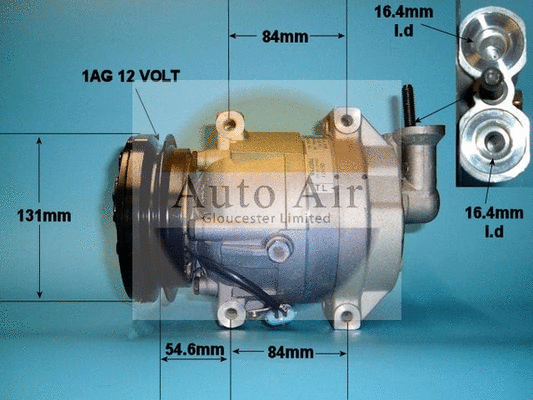 Compresseur, climatisation AUTO AIR GLOUCESTER 14-1168
