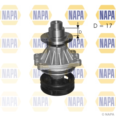 Pompe à eau, refroidissement du moteur NAPA NWP1095