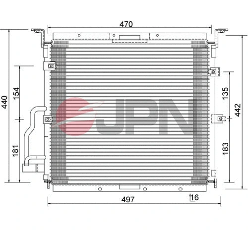 Condenseur, climatisation JPN 60C9081-JPN