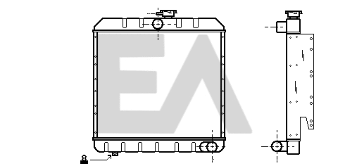Radiateur, refroidissement du moteur EACLIMA 31R05002