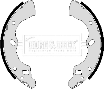 Jeu de mâchoires de frein BORG & BECK BBS6118