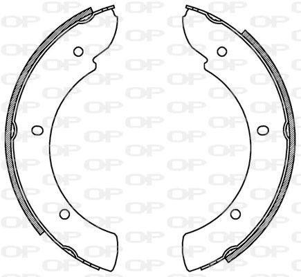 Jeu de mâchoires de frein OPEN PARTS BSA2193.00