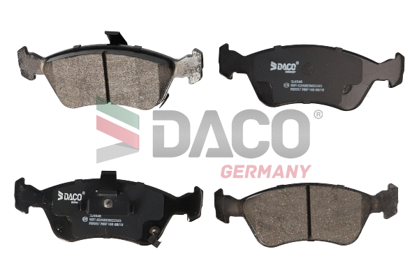 Kit de plaquettes de frein, frein à disque DACO Germany 324546