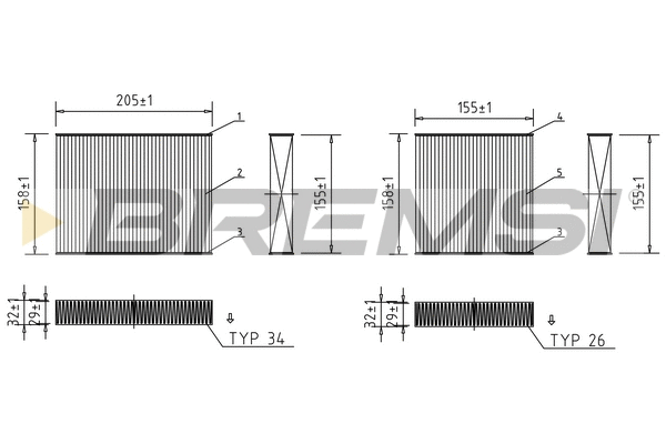 Filtre, air de l'habitacle BREMSI FC0070