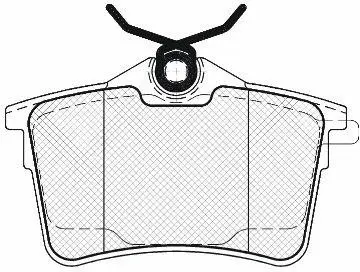 Kit de plaquettes de frein, frein à disque FIT FP2337