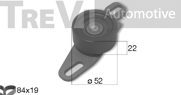 Kit de courroie crantée TREVI AUTOMOTIVE KD1487