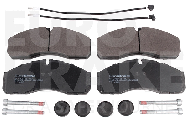 Kit de plaquettes de frein, frein à disque EUROBRAKE 5502222395