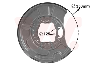 Déflecteur, disque de frein VAN WEZEL 3041374