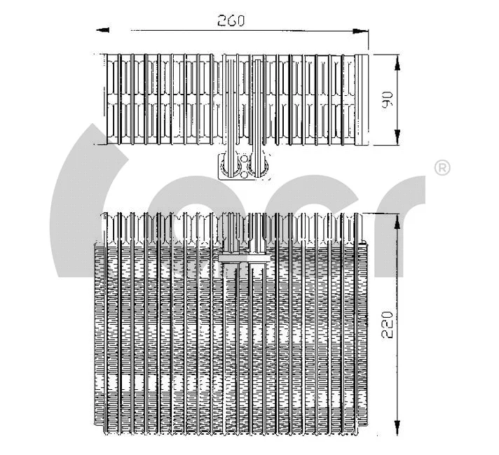 Évaporateur climatisation ACR 310127