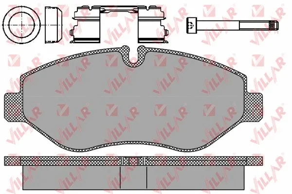 Kit de plaquettes de frein, frein à disque VILLAR 626.1297