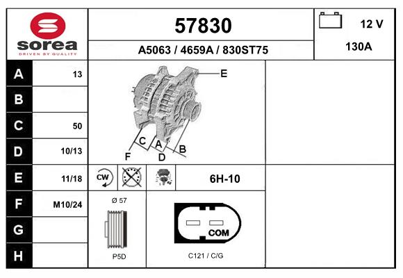 Alternateur EAI 57830