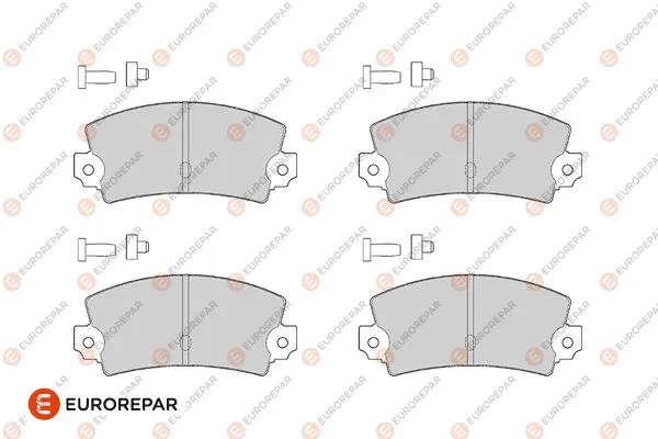 Kit de plaquettes de frein, frein à disque EUROREPAR 1686277280