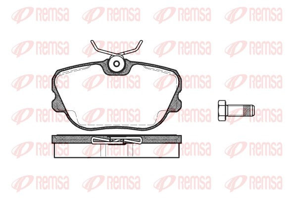 Kit de plaquettes de frein, frein à disque REMSA 0280.10