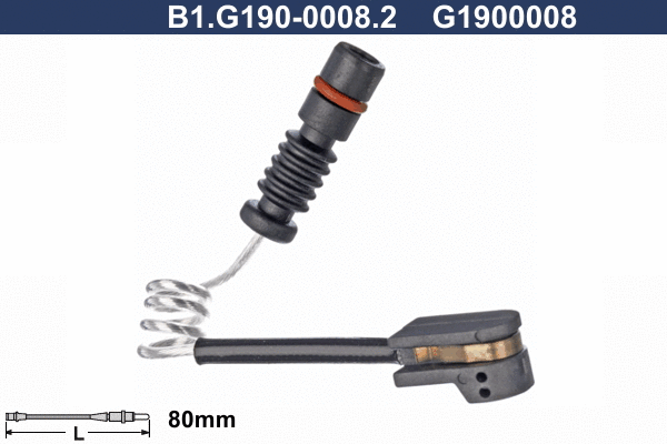 Contact d'avertissement, usure des plaquettes de frein GALFER B1.G190-0008.2