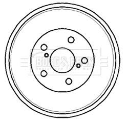 Tambour de frein BORG & BECK BBR7179