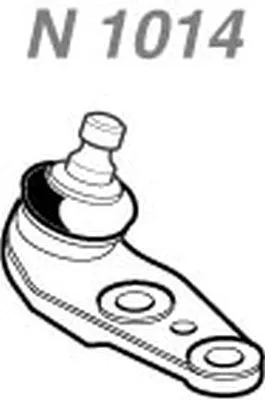 Rotule de suspension NAKATA N 1014