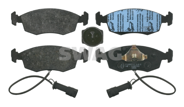 Kit de plaquettes de frein, frein à disque SWAG 50 91 6022