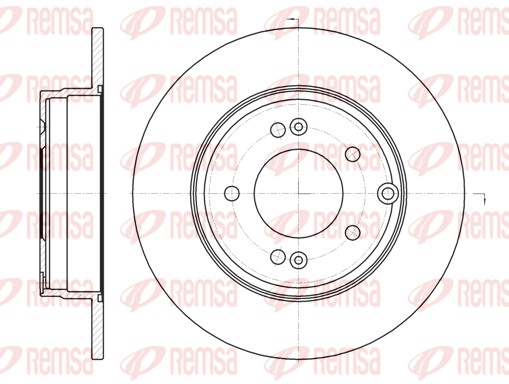 Disque de frein REMSA 6989.00