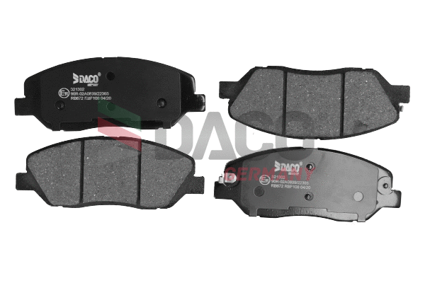 Kit de plaquettes de frein, frein à disque DACO Germany 321302