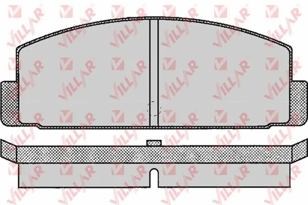 Kit de plaquettes de frein, frein à disque VILLAR 626.0160