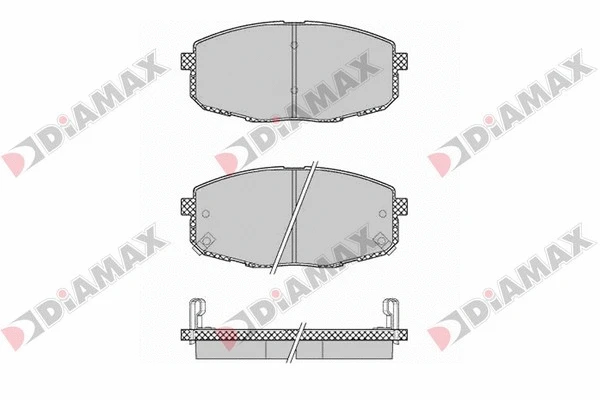 Kit de plaquettes de frein, frein à disque DIAMAX N09245