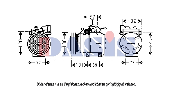 Compresseur, climatisation AKS DASIS 851837N