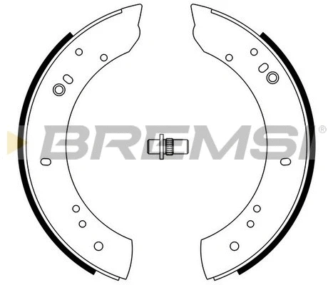 Jeu de mâchoires de frein BREMSI GF0433