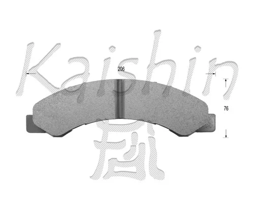 Kit de plaquettes de frein, frein à disque KAISHIN FK4052