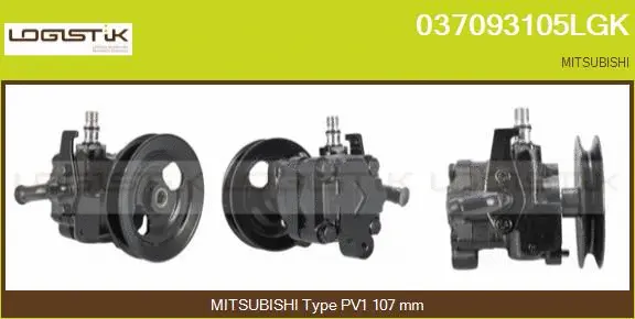Pompe hydraulique, direction LGK 037093105LGK
