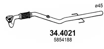 Tuyau d'échappement ASSO 34.4021