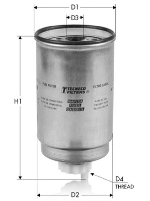 Filtre à carburant TECNECO FILTERS GS0296