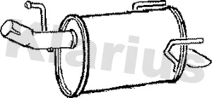 Silencieux arrière KLARIUS 210783