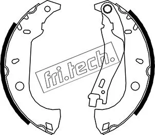 Jeu de mâchoires de frein fri.tech. 1034.091