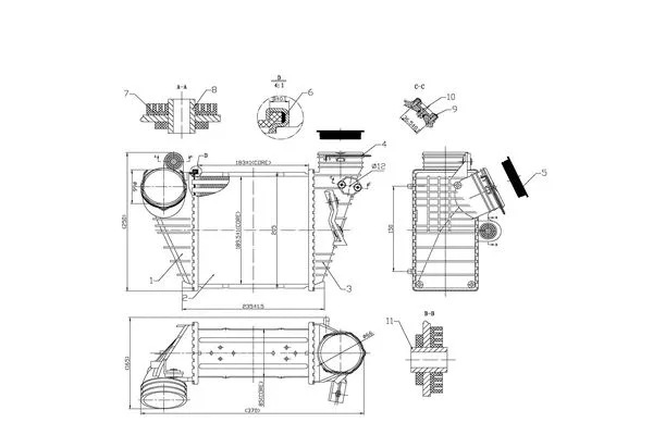 Refroidisseur d'air de suralimentation ORDONEZ 2066552