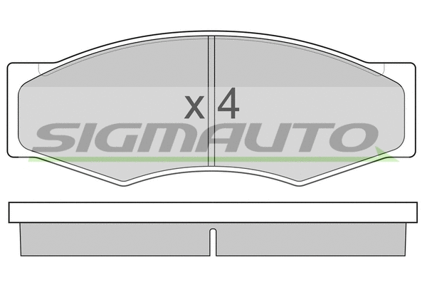 Kit de plaquettes de frein, frein à disque SIGMAUTO SPA302