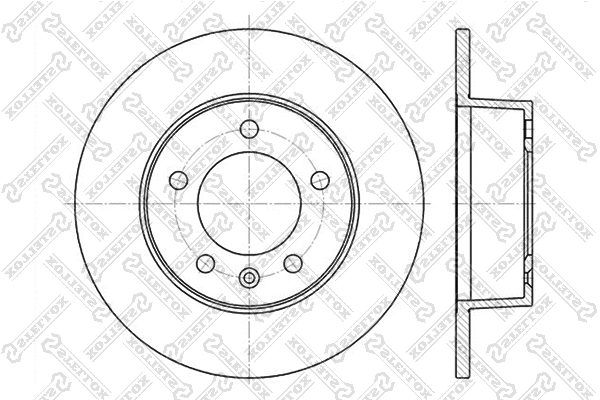Disque de frein STELLOX 6020-3643-SX