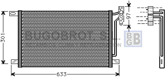 Condenseur, climatisation BUGOBROT 62-BW5215