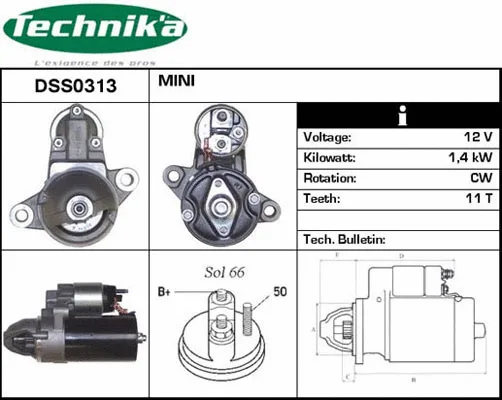 Démarreur Technika DSS0313