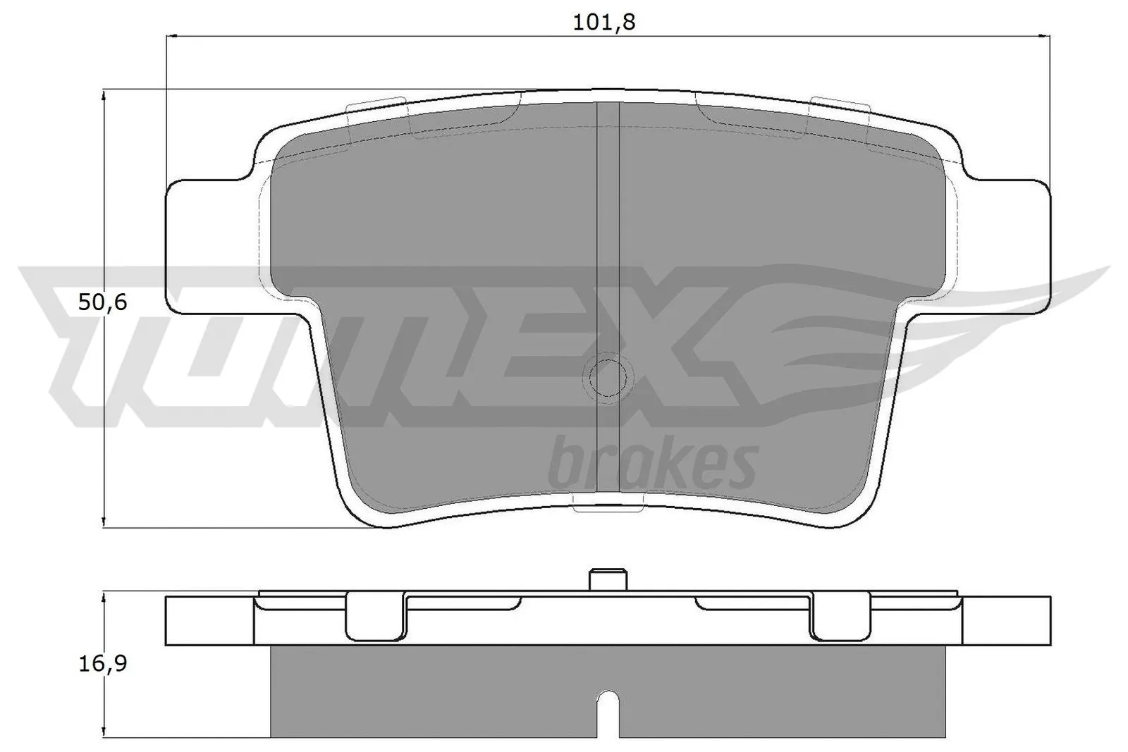 Kit de plaquettes de frein, frein à disque TOMEX Brakes TX 14-74