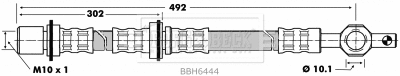 Flexible de frein BORG & BECK BBH6444