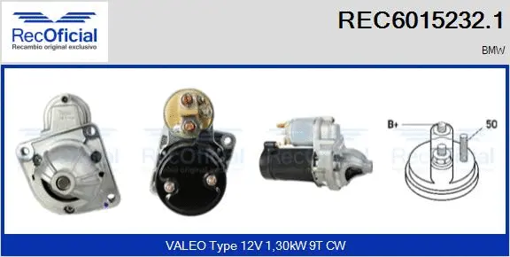 Démarreur RECOFICIAL REC6015232.1