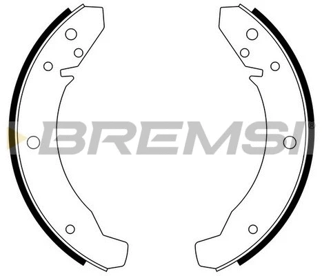 Jeu de mâchoires de frein BREMSI GF0535
